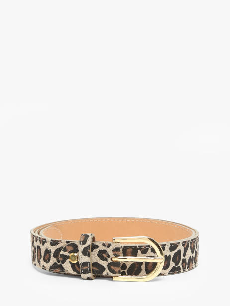 Ceinture Réglable Milano Beige velvet leopardo VL25067