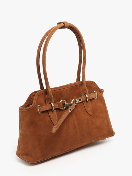 Sac Porté épaule Velvet Cuir Milano Marron velvet VE260610 vue secondaire 2