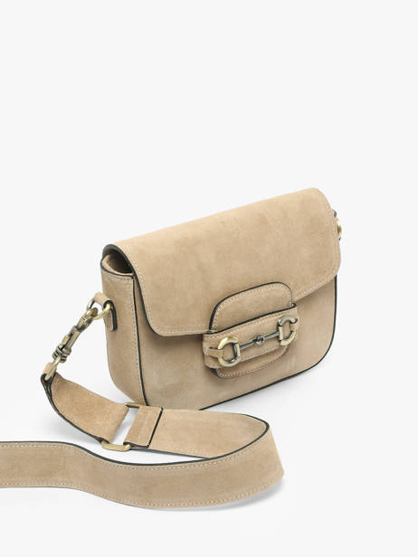 Sac Bandoulière Velvet Cuir Milano Beige velvet VE260611 vue secondaire 2
