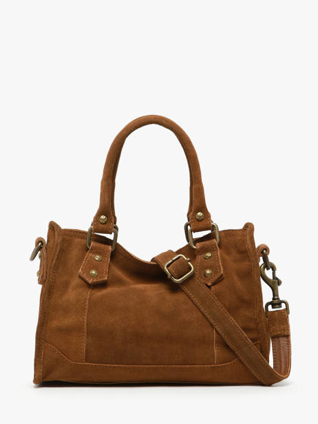 Shoulder Bag Houston Leather Basilic pepper Brown houston BHOU72 other view 4
