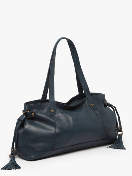 Handbag Cow Leather Basilic pepper Blue cow BCOW80 other view 2