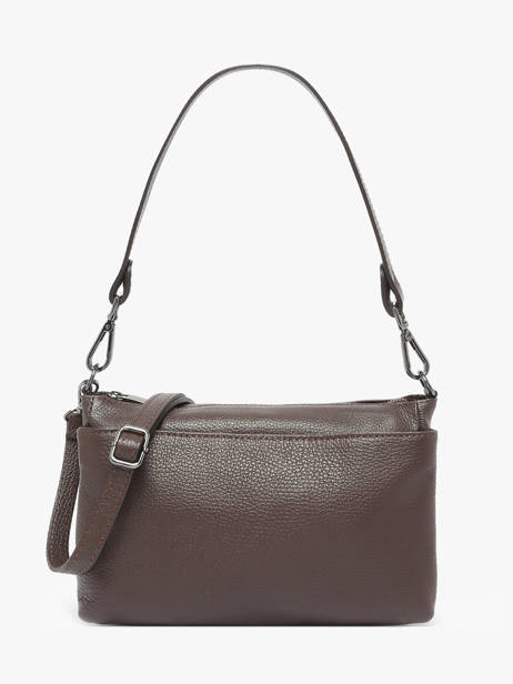 Sac Bandoulière Caviar Cuir Milano Marron caviar CA25066