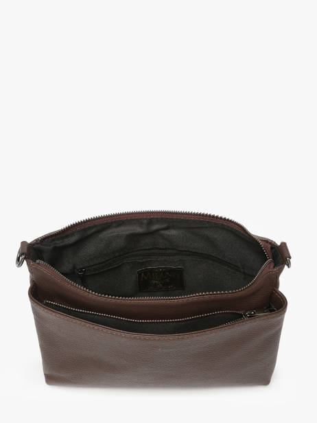 Sac Bandoulière Caviar Cuir Milano Marron caviar CA25066 vue secondaire 3