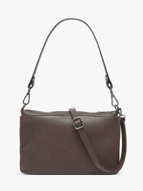 Sac Bandoulière Caviar Cuir Milano Marron caviar CA25066 vue secondaire 4