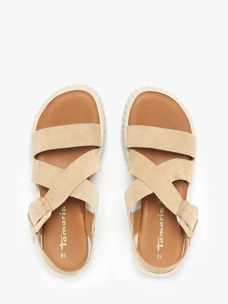 Sandales En Cuir Tamaris Beige women 44 vue secondaire 3