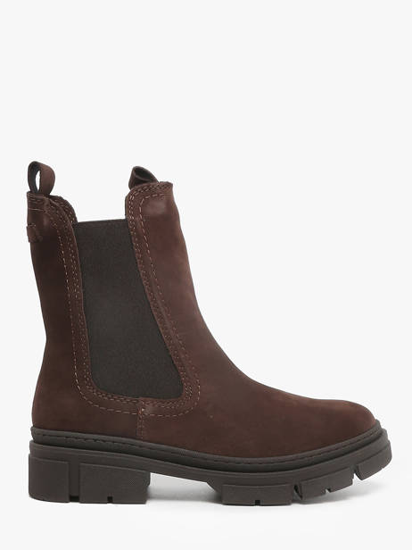 Chelsea Boots En Cuir Tamaris Marron women 41