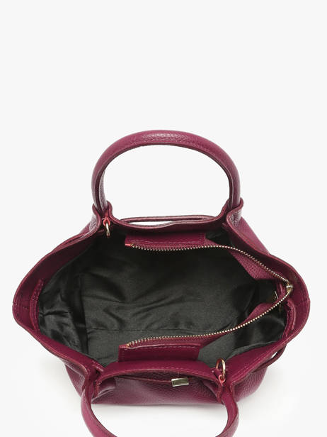 Sac à Main Caviar Cuir Milano Rouge caviar CA25063 vue secondaire 3