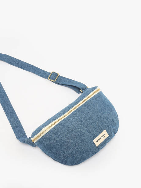 Recycled Coton Custine Belt Bag Rivedroite Blue timeless CUSTITIM other view 2