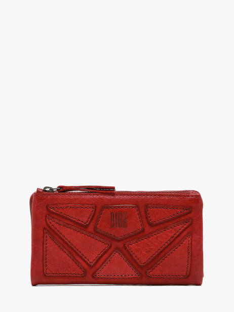 Portefeuille Heritage Cuir Biba Rouge heritage DON4L