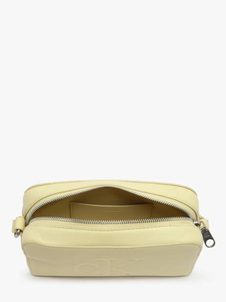 Sac Bandoulière Sculpted Calvin klein jeans Jaune sculpted 4K3036G vue secondaire 3