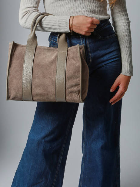 Sac Porté Main Velvet Caviar Milano Marron velvet caviar VC25063 vue secondaire 1