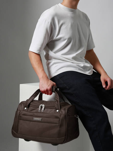 Cabin Duffle Bag Travel Snowball Brown travel 23740 other view 1