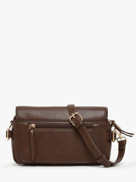 Shoulder Bag Zip Lulu castagnette Brown zip YRONDE other view 4