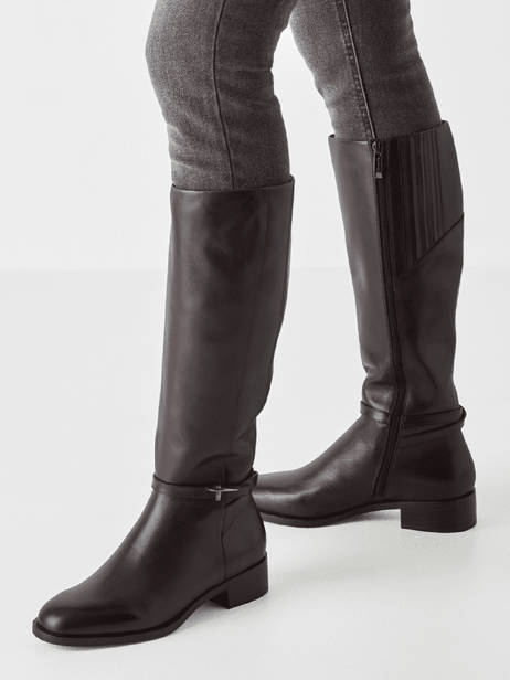 Bottes Cavalières En Cuir Tamaris Noir women 43 vue secondaire 1
