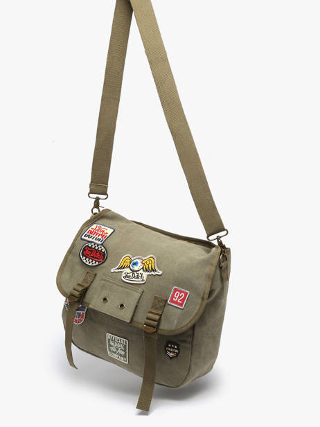 Sac Messenger Holdup Von dutch Vert bags HOLDUP vue secondaire 1