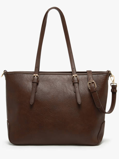 Sac Porté épaule Zip Lulu castagnette Marron zip ZAHERE vue secondaire 3