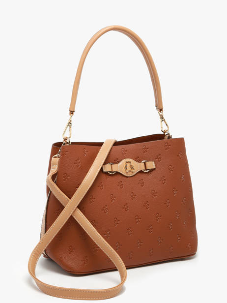 Sac Porté épaule Embossed Lulu castagnette Marron embossed YOUSRA vue secondaire 1
