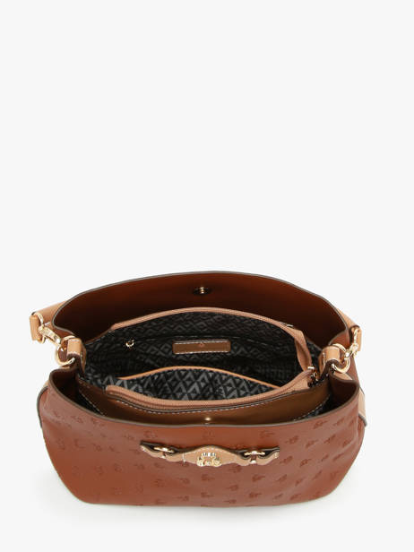 Sac Porté épaule Embossed Lulu castagnette Marron embossed YOUSRA vue secondaire 2