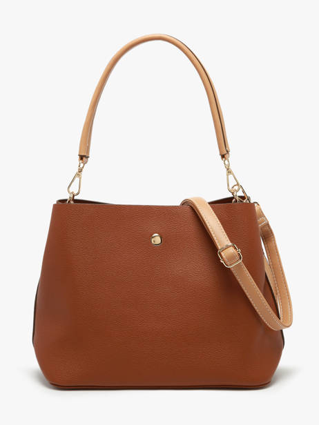 Sac Porté épaule Embossed Lulu castagnette Marron embossed YOUSRA vue secondaire 3