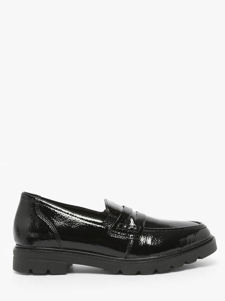 Mocassins En Cuir Remonte Noir women 2