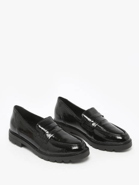 Mocassins En Cuir Remonte Noir women 2 vue secondaire 1