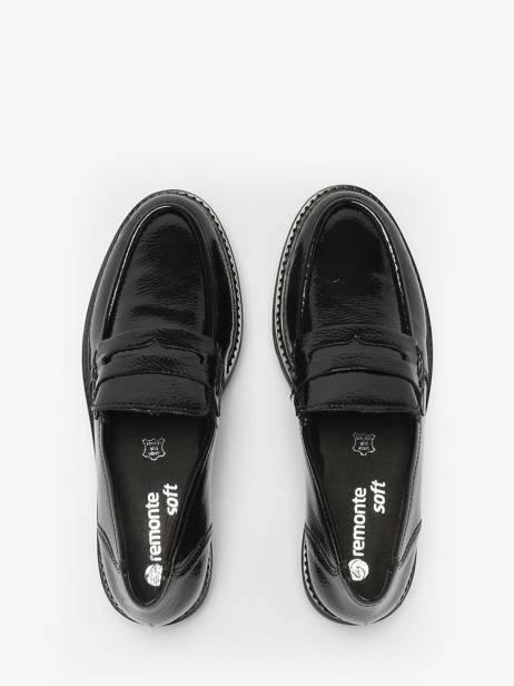 Mocassins En Cuir Remonte Noir women 2 vue secondaire 3
