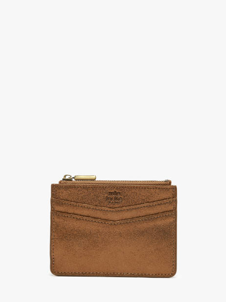 Porte-cartes Cuir Mila louise Marron vintage 3570X