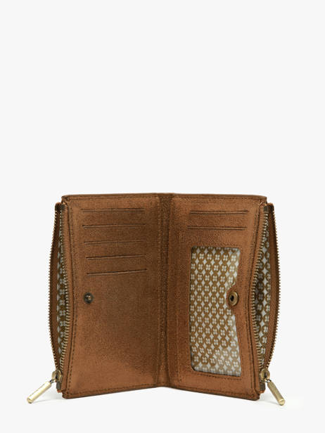 Portefeuille Cuir Mila louise Marron vintage 3576X vue secondaire 1
