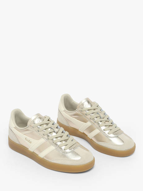 Sneakers En Cuir Gola Or accessoires CLB783 vue secondaire 2