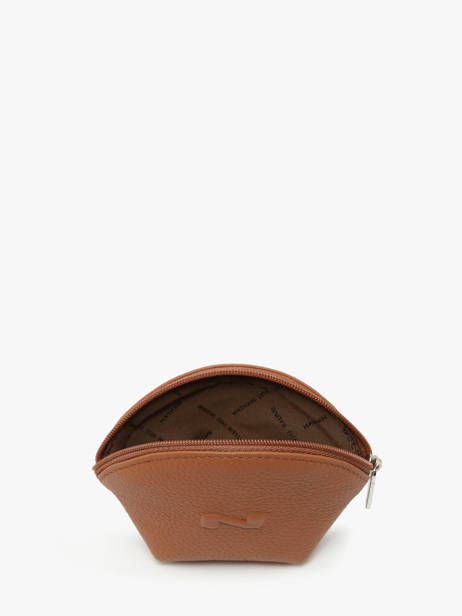 Porte-monnaie Cuir Nathan baume Marron original n 340N vue secondaire 1