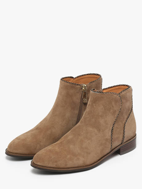 Bottines En Cuir Mam'zelle Beige accessoires CSIRL61 vue secondaire 2