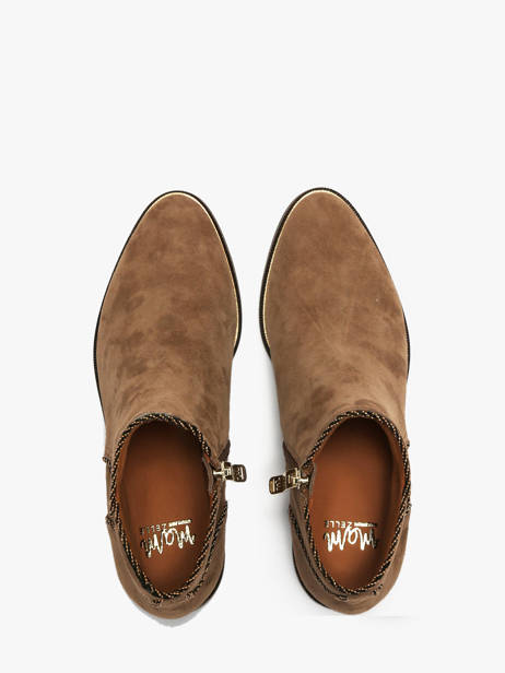 Bottines En Cuir Mam'zelle Beige accessoires CSIRL61 vue secondaire 4