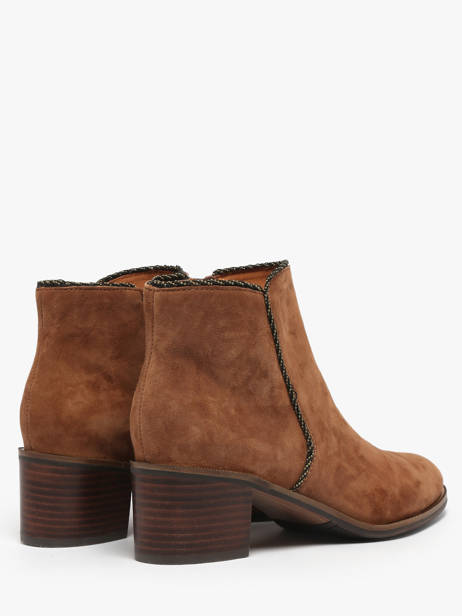 Bottines à Talon Tiglon En Cuir Mam'zelle Marron accessoires CSIUY48 vue secondaire 3