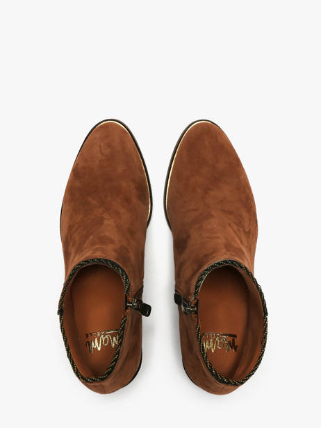 Bottines à Talon Tiglon En Cuir Mam'zelle Marron accessoires CSIUY48 vue secondaire 4