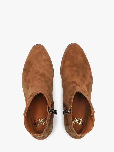 Bottines à Talon En Cuir Mam'zelle Marron accessoires CSGGF41 vue secondaire 4