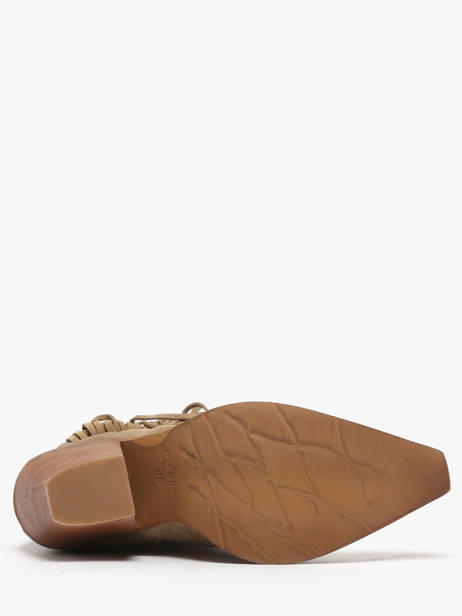 Santiags En Cuir Metisse Beige accessoires XD2125 vue secondaire 5