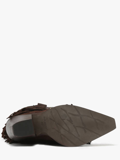 Santiags En Cuir Metisse Marron accessoires XD2128 vue secondaire 5