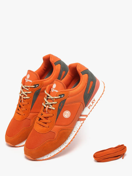 Sneakers Chamonix Serge blanco Orange men CHA1914P vue secondaire 2