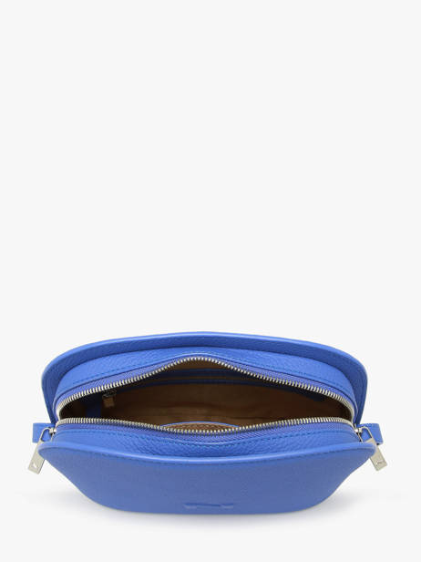 Sac Bandoulière Lilou Cuir Nathan baume Bleu egee 2 vue secondaire 3