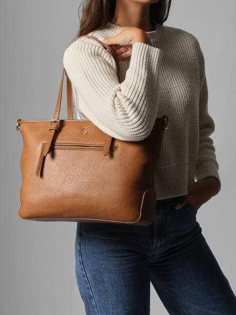 Sac Porté épaule Zip Lulu castagnette Marron zip ZAHERE vue secondaire 1