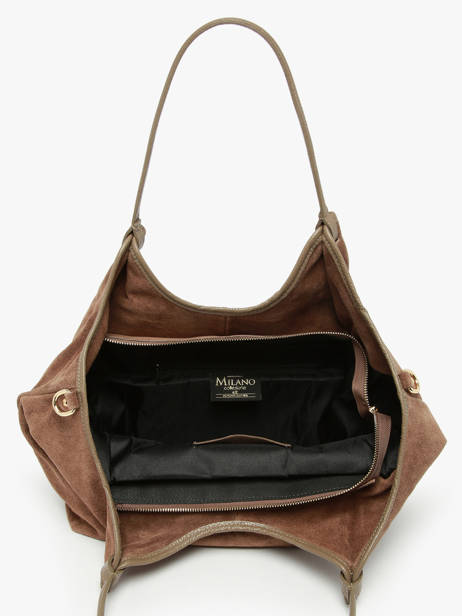 Sac Porté épaule Velvet Caviar Cuir Milano Marron velvet caviar VC241110 vue secondaire 3