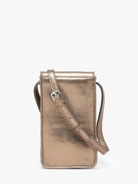 Le Porte-téléphone Cuir Paul marius Or vintage TELEPHON vue secondaire 4