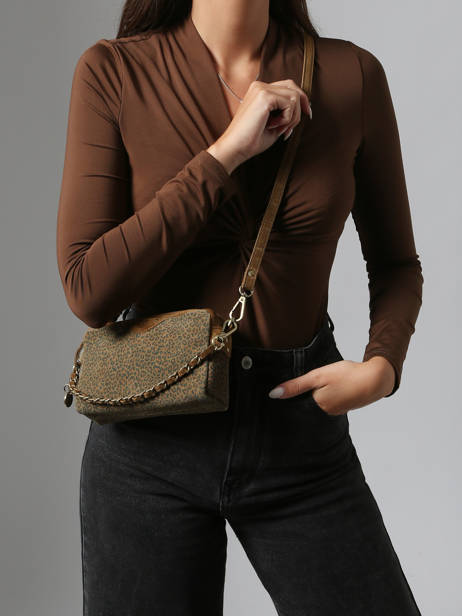 Sac Bandoulière Vintage Cuir Mila louise Marron vintage 2367XPAV vue secondaire 1