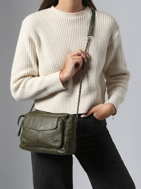 Sac Bandoulière Naina Cuir Pieces Vert naina 17087872 vue secondaire 1