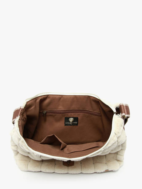 Sac Bandoulière Quadri Polyester Le voyage en panier Beige quadri AHP272 vue secondaire 4