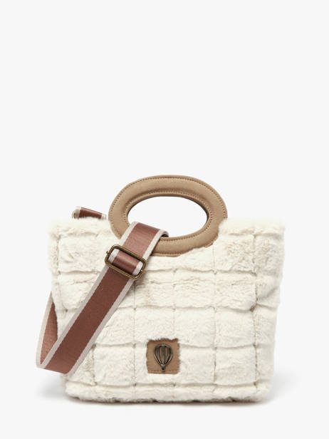 Sac Porté épaule Quadri Polyester Le voyage en panier Beige quadri AHP271