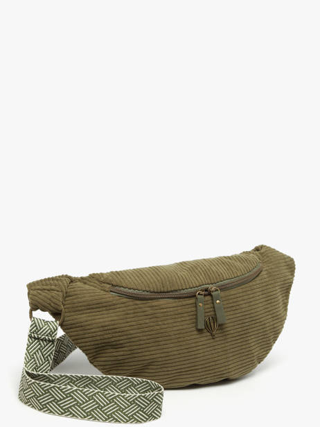 Belt Bag Le voyage en panier Green velours AHP244 other view 2