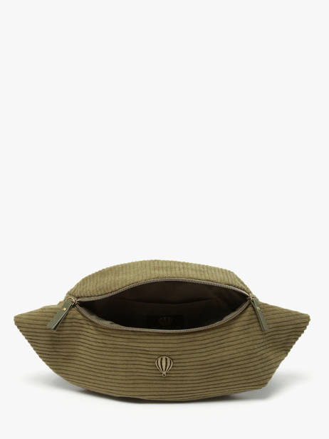 Belt Bag Le voyage en panier Green velours AHP244 other view 3