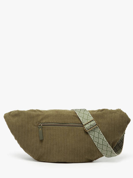 Belt Bag Le voyage en panier Green velours AHP244 other view 4