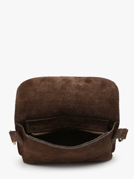 Sac Bandoulière Velvet Milano Marron velvet VE260612 vue secondaire 3